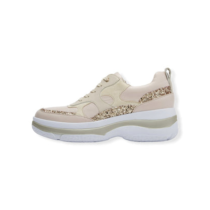 FITJOY Platform Sneakers | Ultra-Lightweight, Soft Sheepskin, Inside Zipper #FJ077