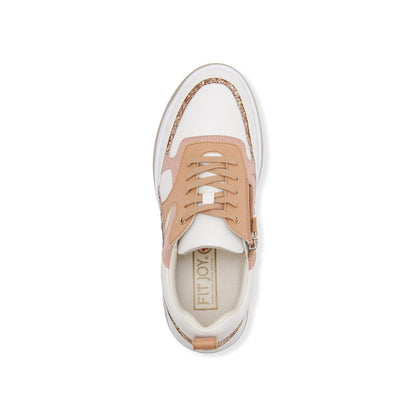 FITJOY Platform Sneakers | Ultra-Lightweight, Soft Sheepskin, Inside Zipper #FJ077