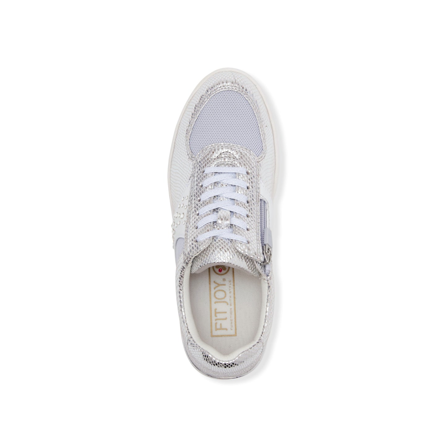 Sheepskin and mesh combination leather Sneakers with Swarovski crystal glass  #FJ080
