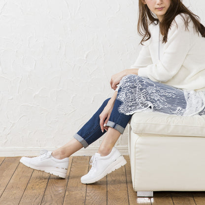 FITJOY Wedge Sneakers | Sheepskin, Inside Zipper #FJ033