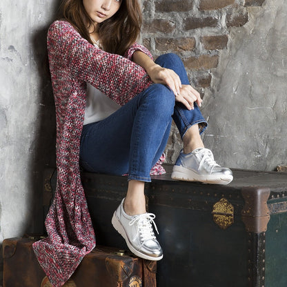 FITJOY Wedge Sneakers | Sheepskin, Inside Zipper #FJ033