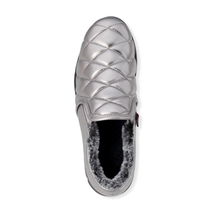 Sheepskin leather slip-on shoes